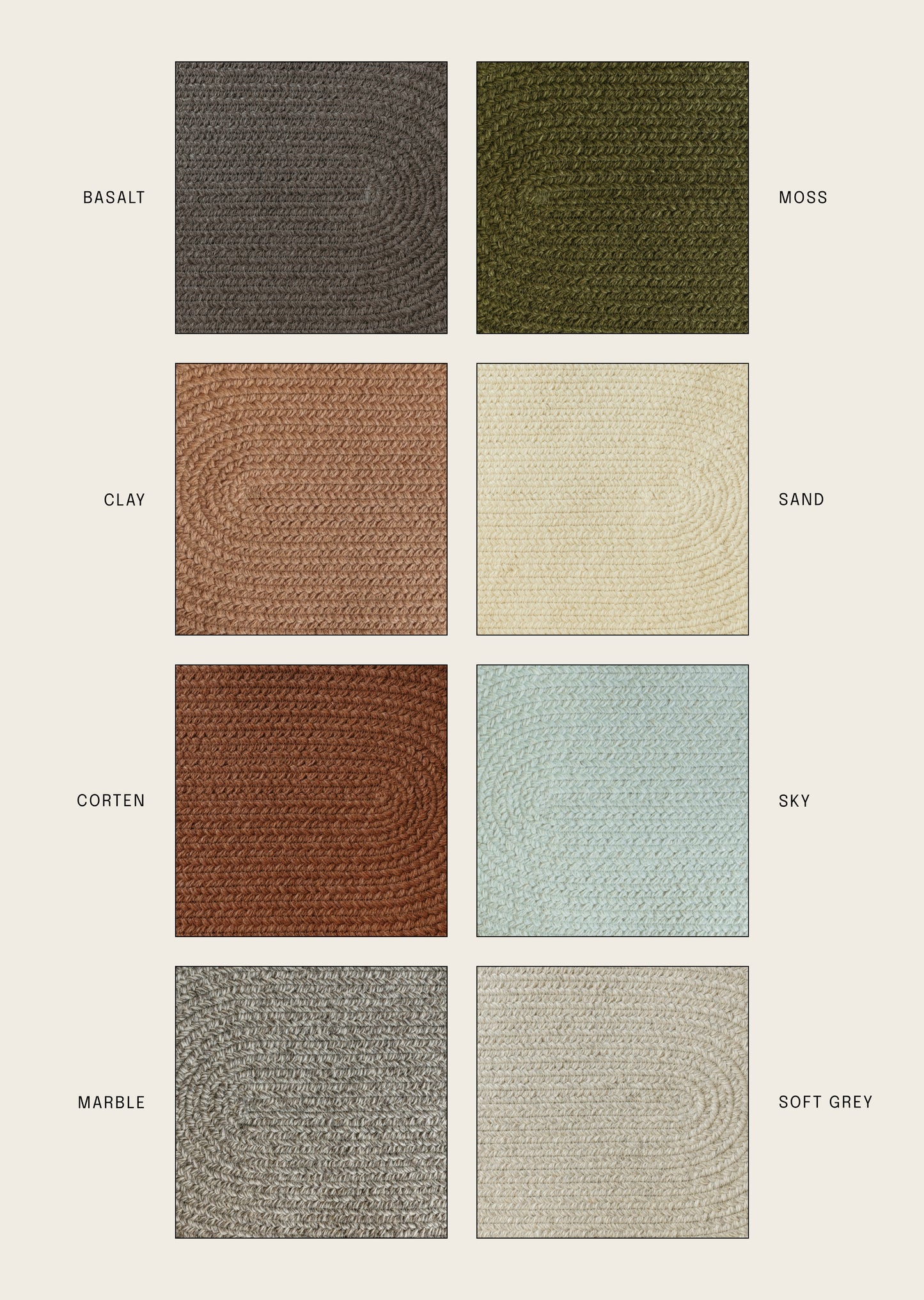 Rounded Linear Rug Sample Sale! / Corten 5' x 7'