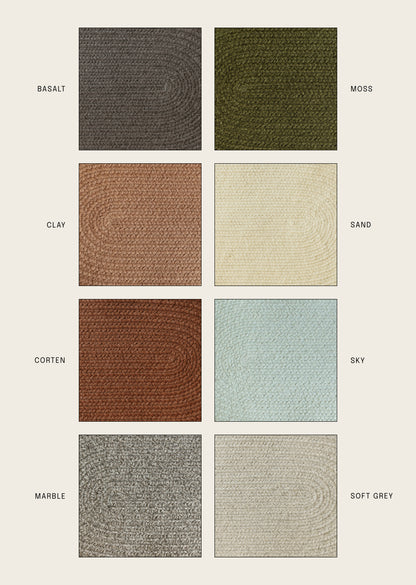 Rounded Linear Rug Sample Sale! / Corten 5' x 7'